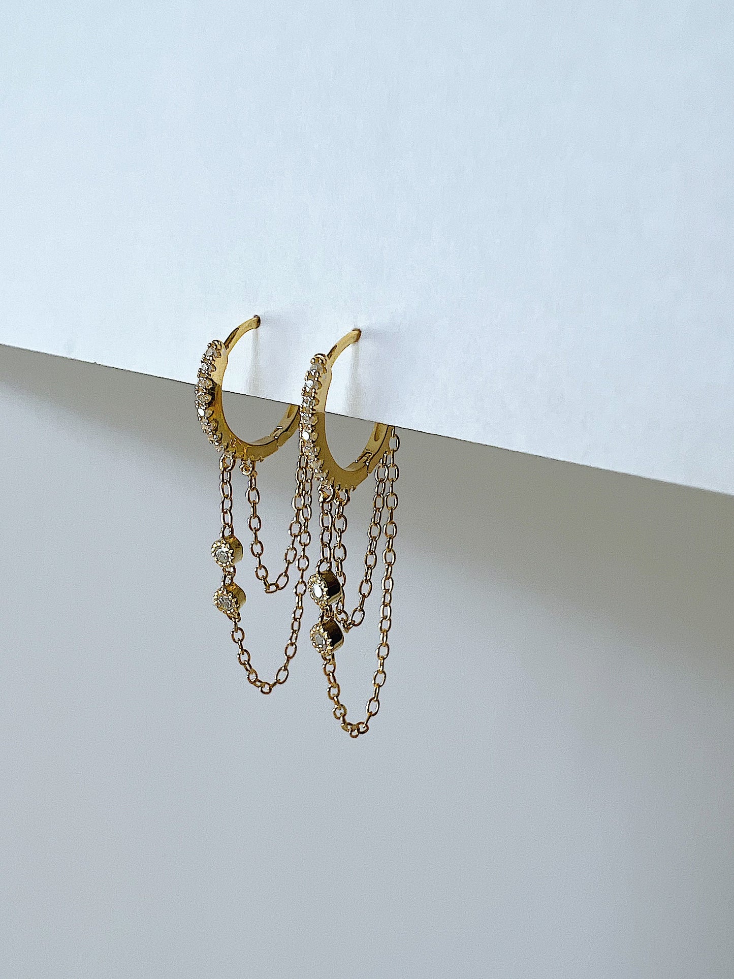 Monica Huggies Earrings (925 Sterling Silver)