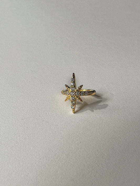 Estrella Ear Cuff, single piece (925 Sterling Silver)