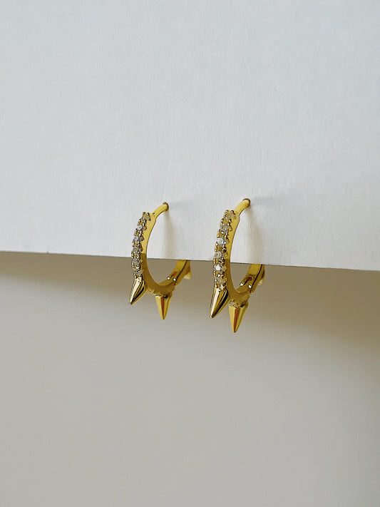 Candela Huggies Earrings (925 Sterling Silver)