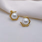 Hexagon Pearl Earring - Paumi