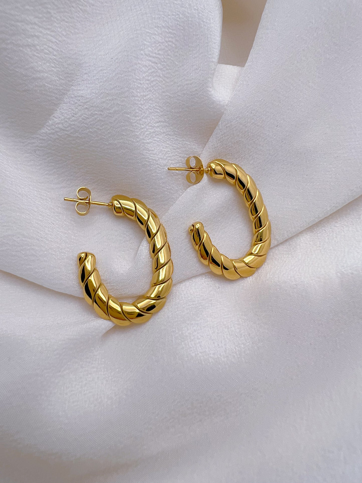 Oval Hoops Earrings - Paumi