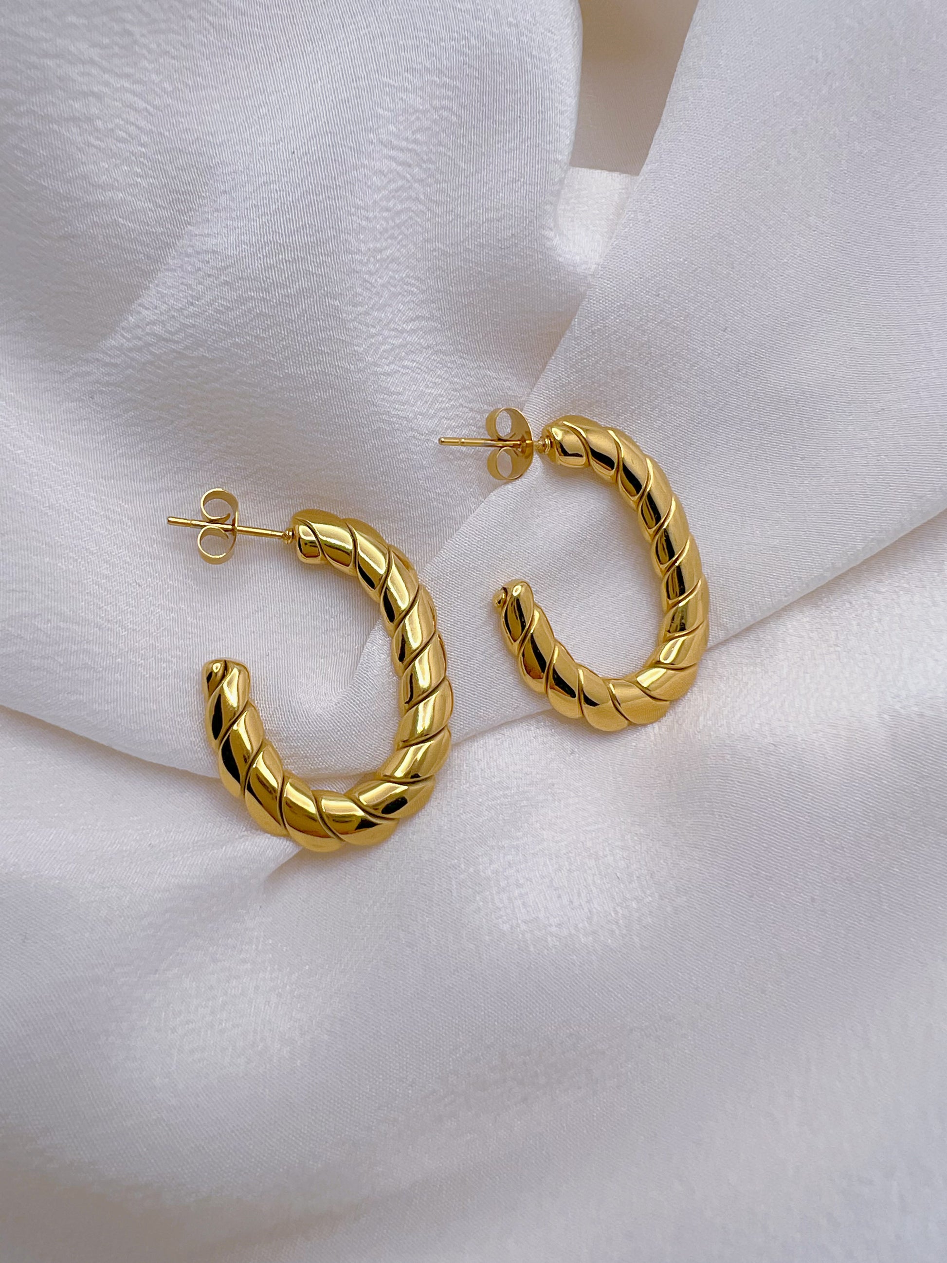 Oval Hoops Earrings - Paumi