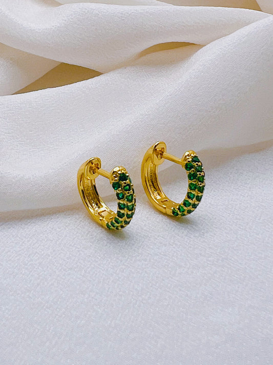 Verde Huggies Earrings - Paumi